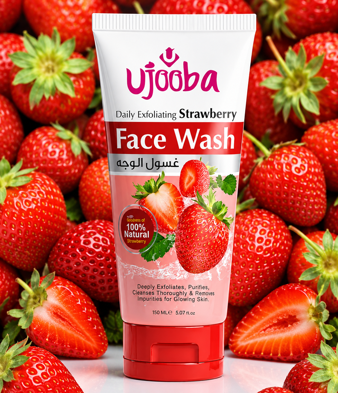 Ujooba Daily Exfoliating Strawberry Face Wash 150ML
